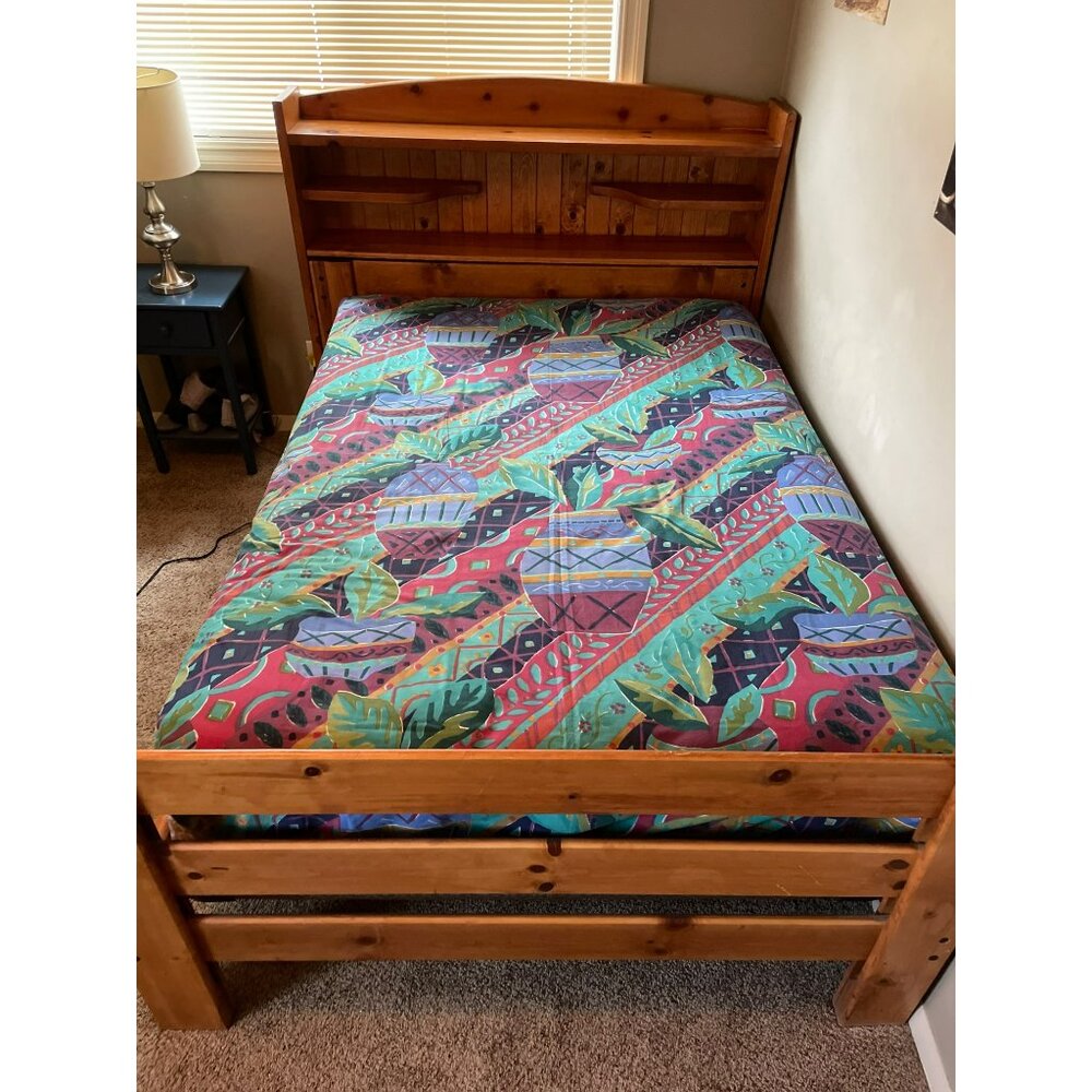 Fitted Full Size Sheet Used Colorful Tropical - Picture 6 of 9